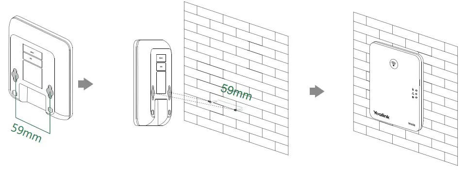 Yealink W70B Dect IP Phone - MOUNT
