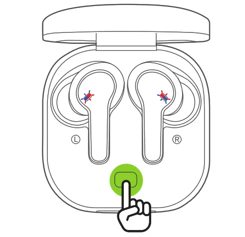 BOOMPODS BTWSWH Bassline Compact True Wireless Earbuds - Factory Reset