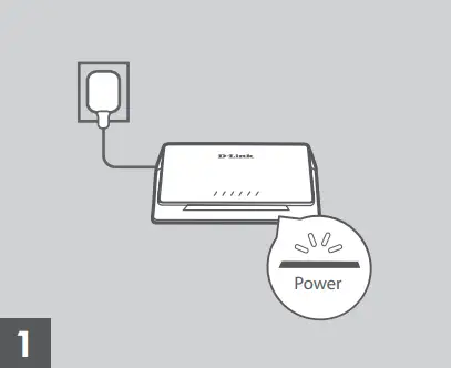 D-Link DMS 106XT 6 Port Multi Gigabit Unmanaged Switch - Step 1
