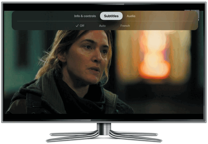 Salt tv Apple TV App - language
