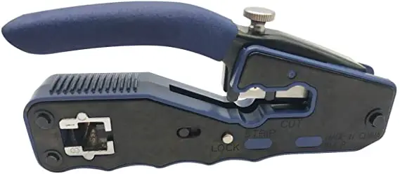 TRIPP-LITE T100-PT1 Crimping Tool with Cable Stripper for Pass Through RJ45 Plugs