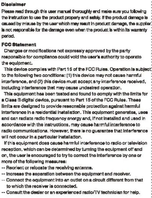 Shenzhen Bason Electronics Technology E114B LED Strip Light Instruction Manual - Disclaimer
