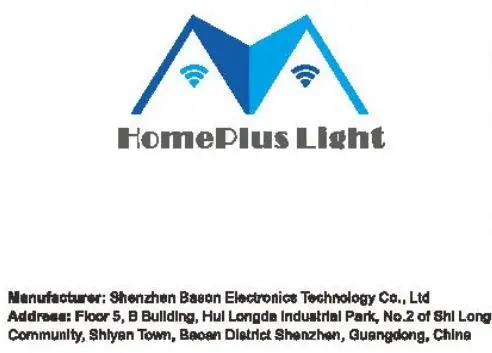 Shenzhen Bason Electronics Technology E114B LED Strip Light Instruction Manual