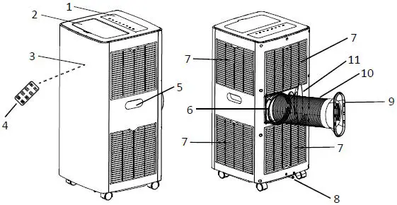 emerio PAC-125336.2 Portable Air Conditioner fig1