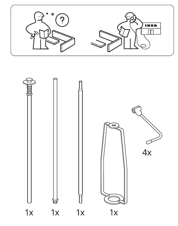 IKEA 504.303.90 VICKLEBY Floor Lamp 1