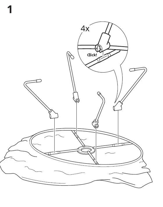 IKEA 504.303.90 VICKLEBY Floor Lamp 2