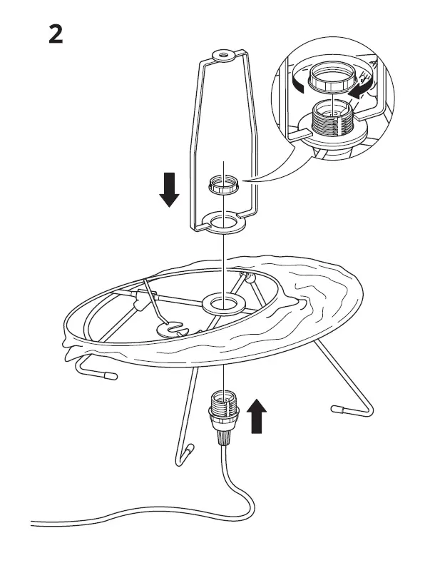 IKEA 504.303.90 VICKLEBY Floor Lamp 3