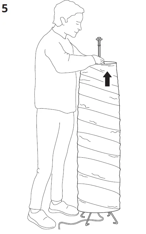 IKEA 504.303.90 VICKLEBY Floor Lamp 6