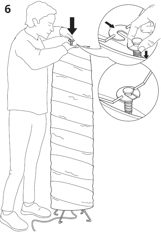 IKEA 504.303.90 VICKLEBY Floor Lamp 7