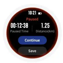 Xiaomi Smartwatch Amazfit T-Rex - Pause or Stop Running