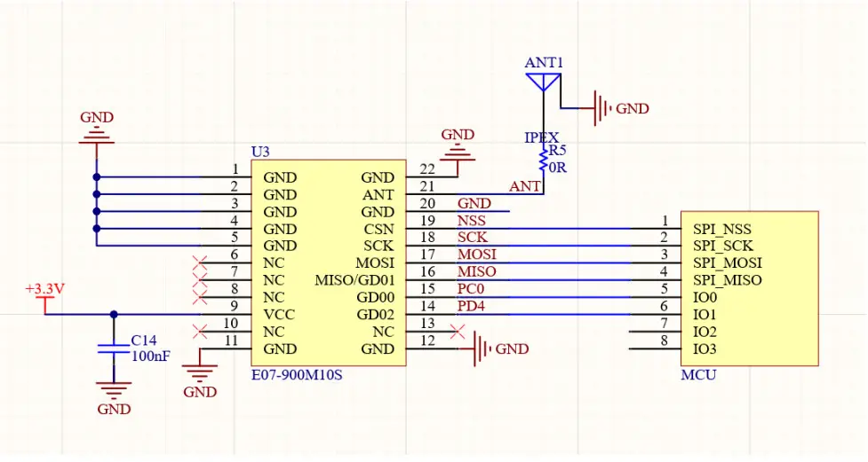 EBYTE E07 900M10S CC1101 904MHz 925MHz 10dBm SPI Wireless Module - Recommended