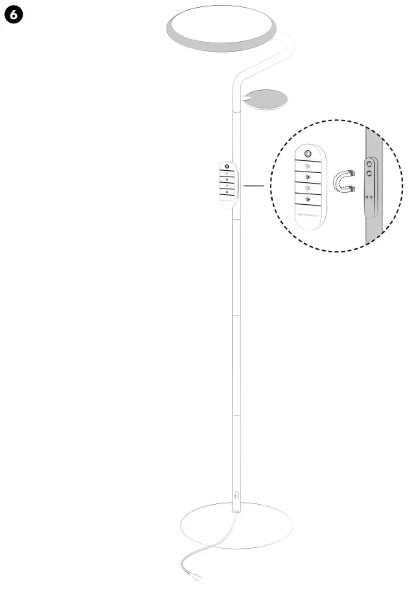 TAOTRONICS TT DL095 LED Floor Lamp - Assembly 2