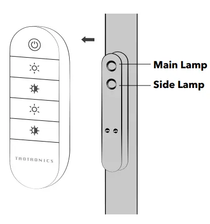 TAOTRONICS TT DL095 LED Floor Lamp - Controlling via Controller