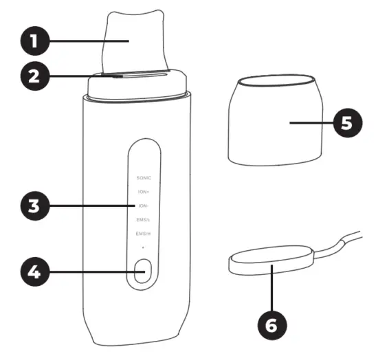SIGURO SGR SK U690W Ultrasonic Skin Scrubber - overview