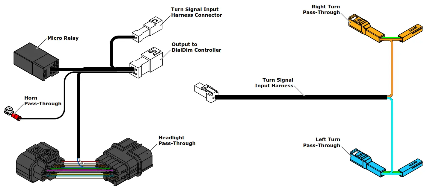 DENALI DNL WHS 20400 Plug and Play DialDim Wiring Adapter for Honda Africa Twin 1100 - Hardware 1