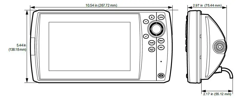 HUMMINBIRD 532365-4 B-Helix-Series-In-Dash-Mounting-FIG-1