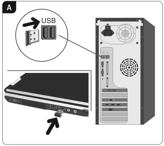 hama 00182633 MW 500 Optical 6 Button Wireless Mouse - Fig