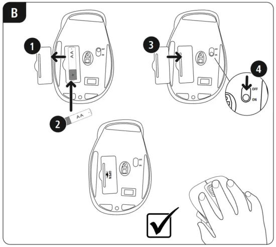 hama 00182633 MW 500 Optical 6 Button Wireless Mouse - Fig1