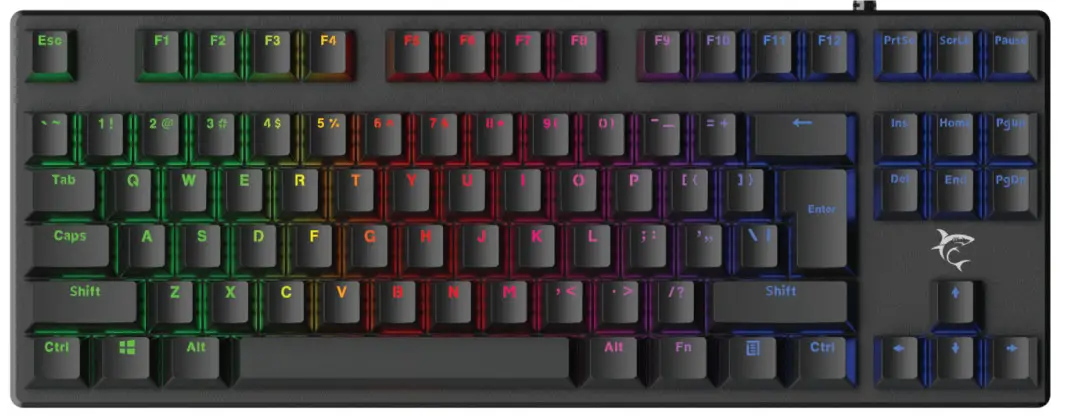 WHITE SHARK GK-2101 Spartan X Tenkeyless RGB Mechanical Keyboard