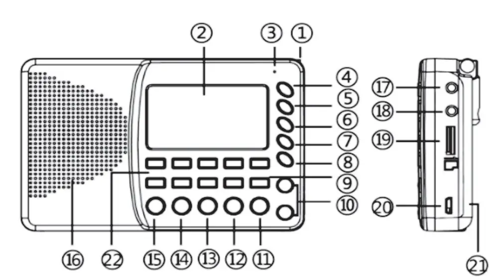 Raddy-RF30-Full-Band-Radio- with-Bluetooth-card-Digital0-Recorder-5
