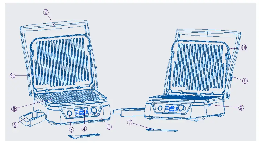 iCucina-HRG1027-1500-Watt-Contact-Griddle-1