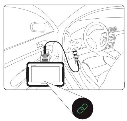 Foxwell i75TS TPMS RDKS und Diagnosegerät 8 Tablet - vehicle Connection