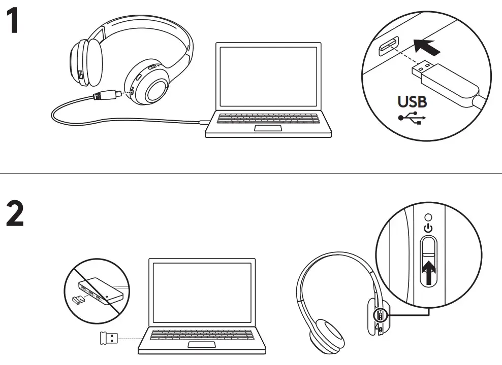logitech Headset Wireless- HEADSET THE CONNECTING AND C