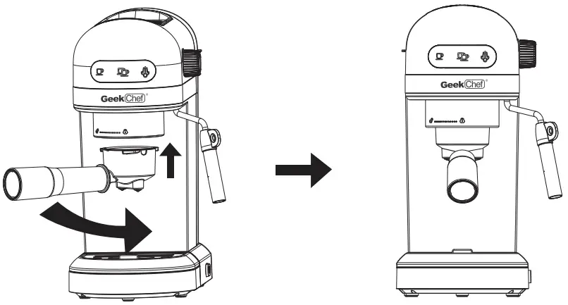 Geek Chef GCF20D Espresso Coffee Maker - figer7