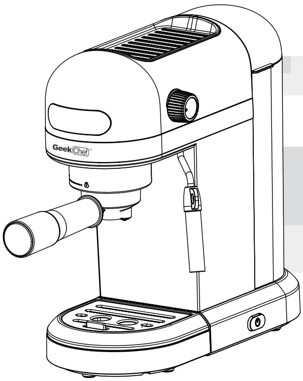 Geek Chef GCF20D Espresso Coffee Maker