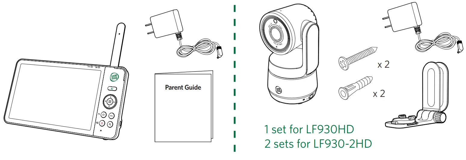 LeapFrog LF930HD 7 Inch High Definition Pan and Titl Monitor - Included