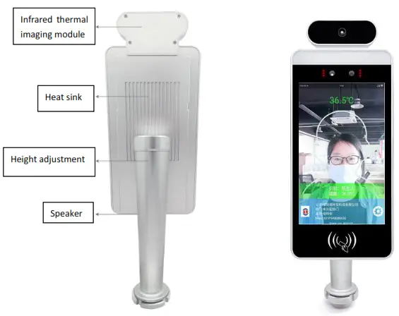 Shenzhen Jiatean Technology JTA-TK-8 8-Inch Body Temperature Measuring All-In-One Machine -