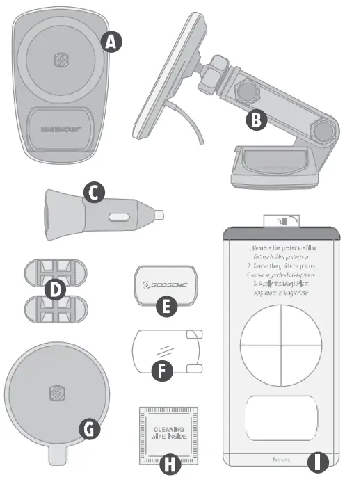 SCOSCHE MPWDEX2-XTSP Magicmount Pro Charge Extendo -