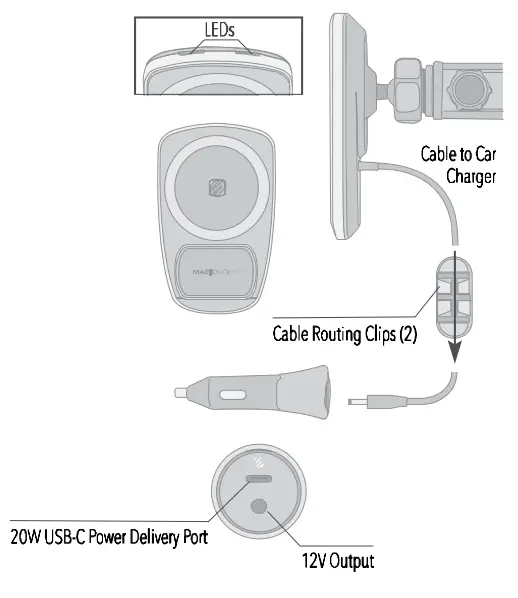 SCOSCHE MPWDEX2-XTSP Magicmount Pro Charge Extendo - 10