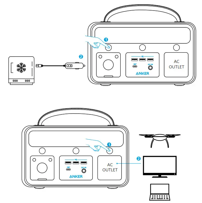 ANKER PowerHouse II 400 - Charging Your Device