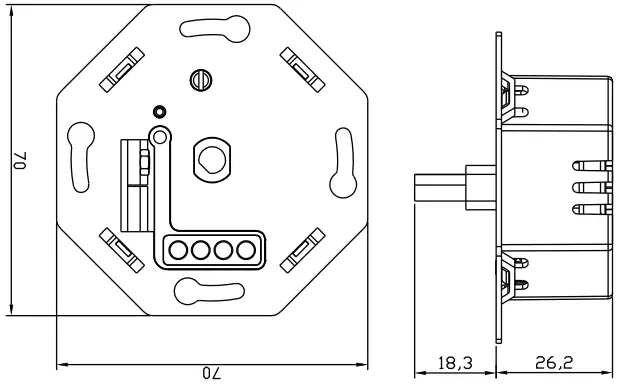 zigbee Eco-Dim Smart Dimmer Switch 200W LED A