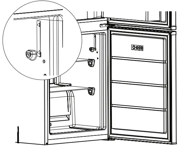 MontPellier MFF155W 152cm Fridge Freezer - 10