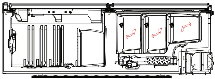 MontPellier MFF155W 152cm Fridge Freezer - 4