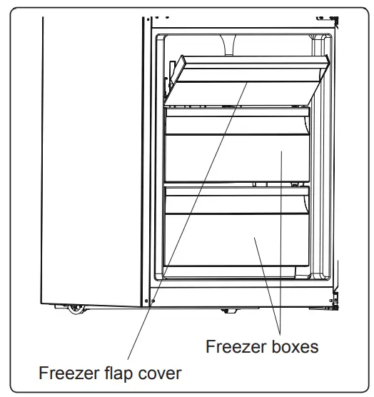 MontPellier MFF155W 152cm Fridge Freezer - 8