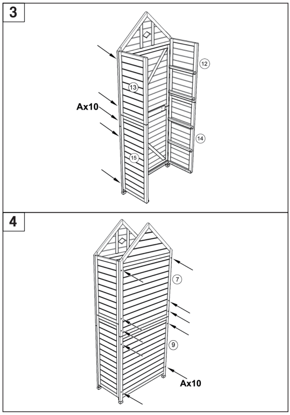 COSTWAY OP70313 Wooden Shed - 2
