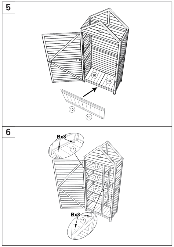 COSTWAY OP70313 Wooden Shed - 3