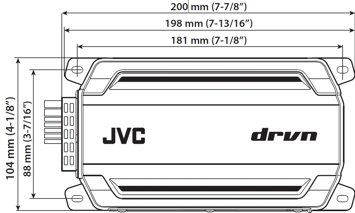 JVC KS-DR2004D Compact 4 Channel Digital Amplifier 03