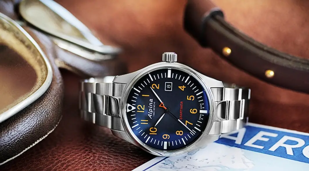 Alpina Al-240 Startimer Pilot Quartz Watch Instructions