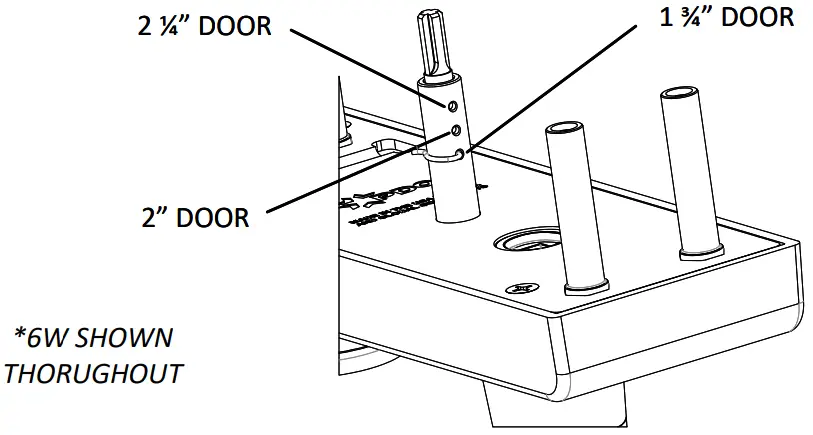 Adjusting Door thickness