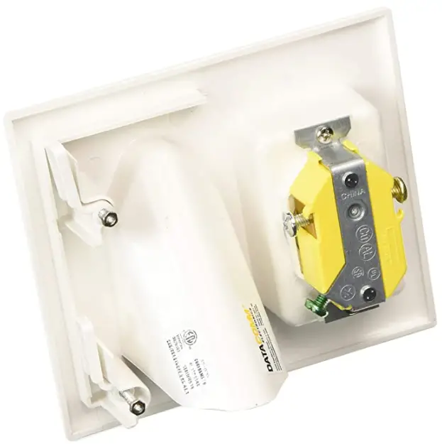 Monoprice-104006-Recessed-Low-Voltage-Cable-Wall-Plate-with-Recessed-Power-fig-1