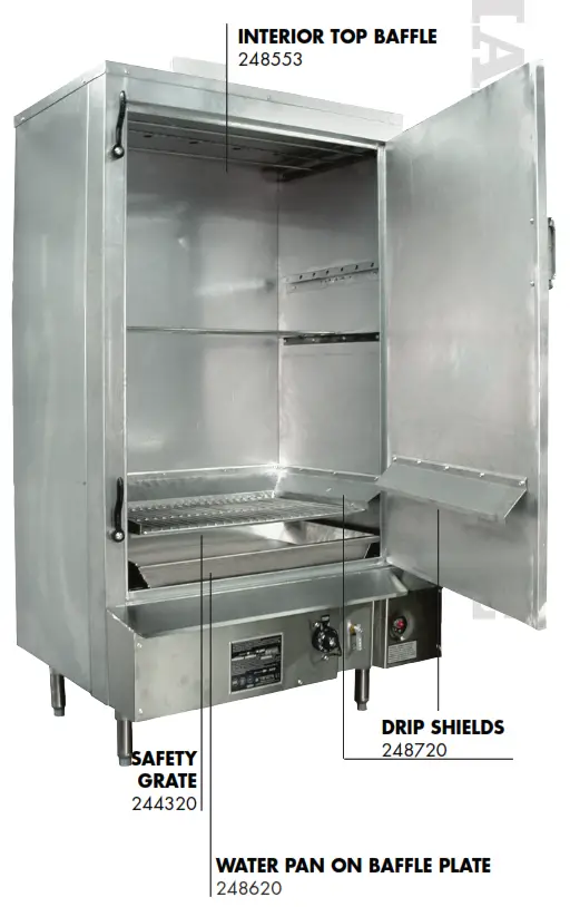 TOWN SM-36-R-STD-P Commercial Smoker Oven - 3