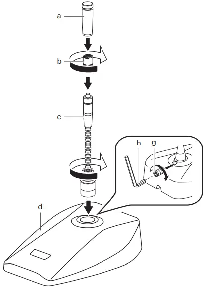 audio-technica-Goosenec-kMicrophon-with-3-Pin-Desk-Stan-dPower-Module-FIG-2
