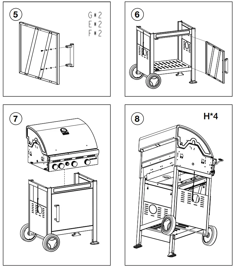 barbecook BC-GAS-2003 Belgium Gas BBQ Spring 3212 with Side Burner - fig 23