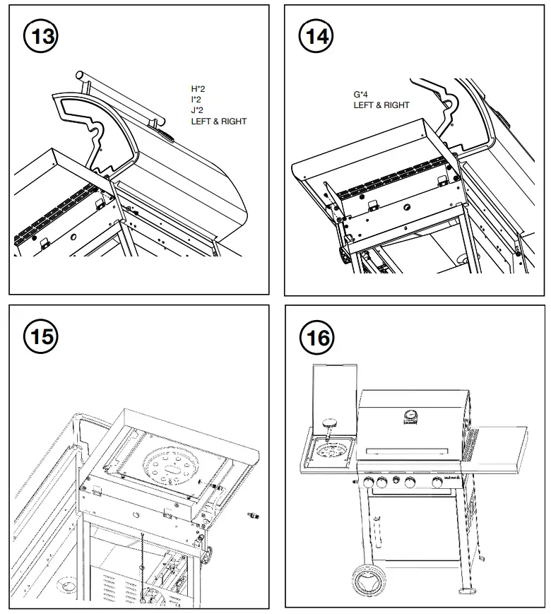 barbecook BC-GAS-2003 Belgium Gas BBQ Spring 3212 with Side Burner - fig 25