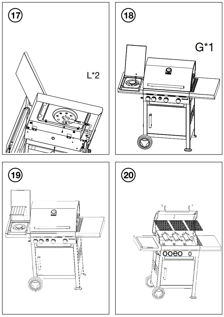 barbecook BC-GAS-2003 Belgium Gas BBQ Spring 3212 with Side Burner - fig 26