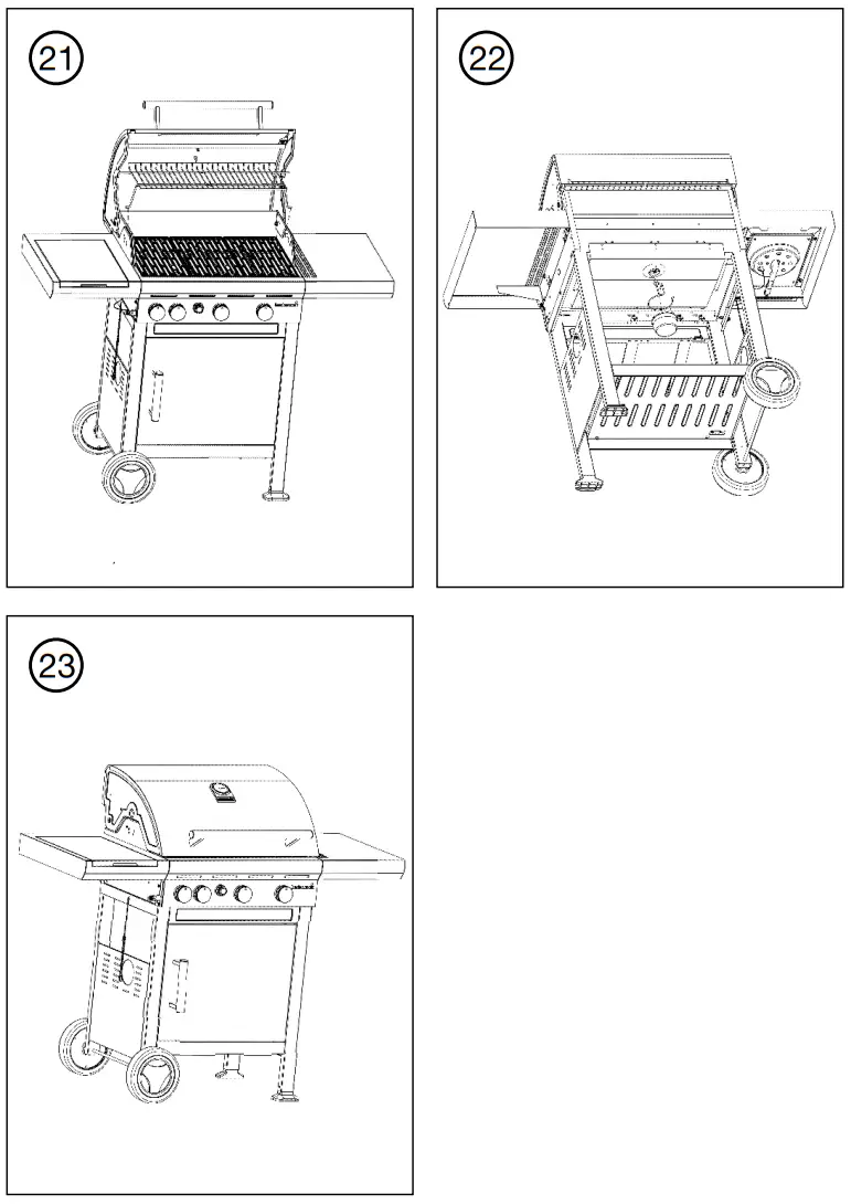 barbecook BC-GAS-2003 Belgium Gas BBQ Spring 3212 with Side Burner - fig 27